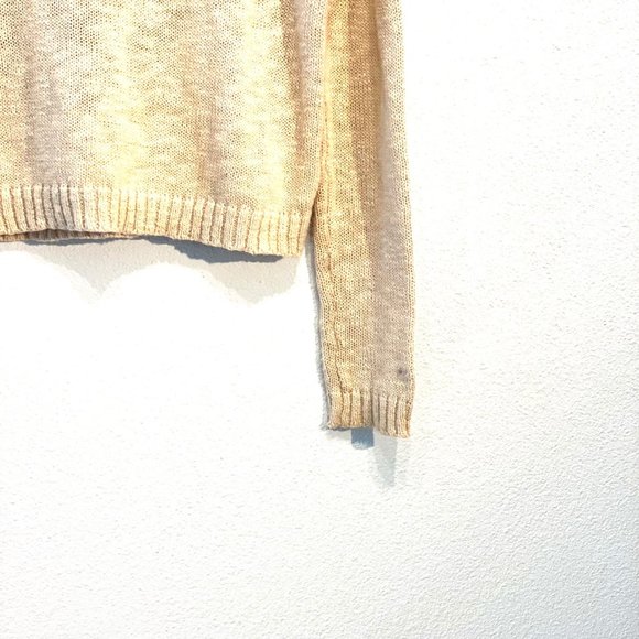 MINKPINK Pink Pride of Place Beige Elephant Knit Long Sleeve Sweater XS - Picture 8 of 9